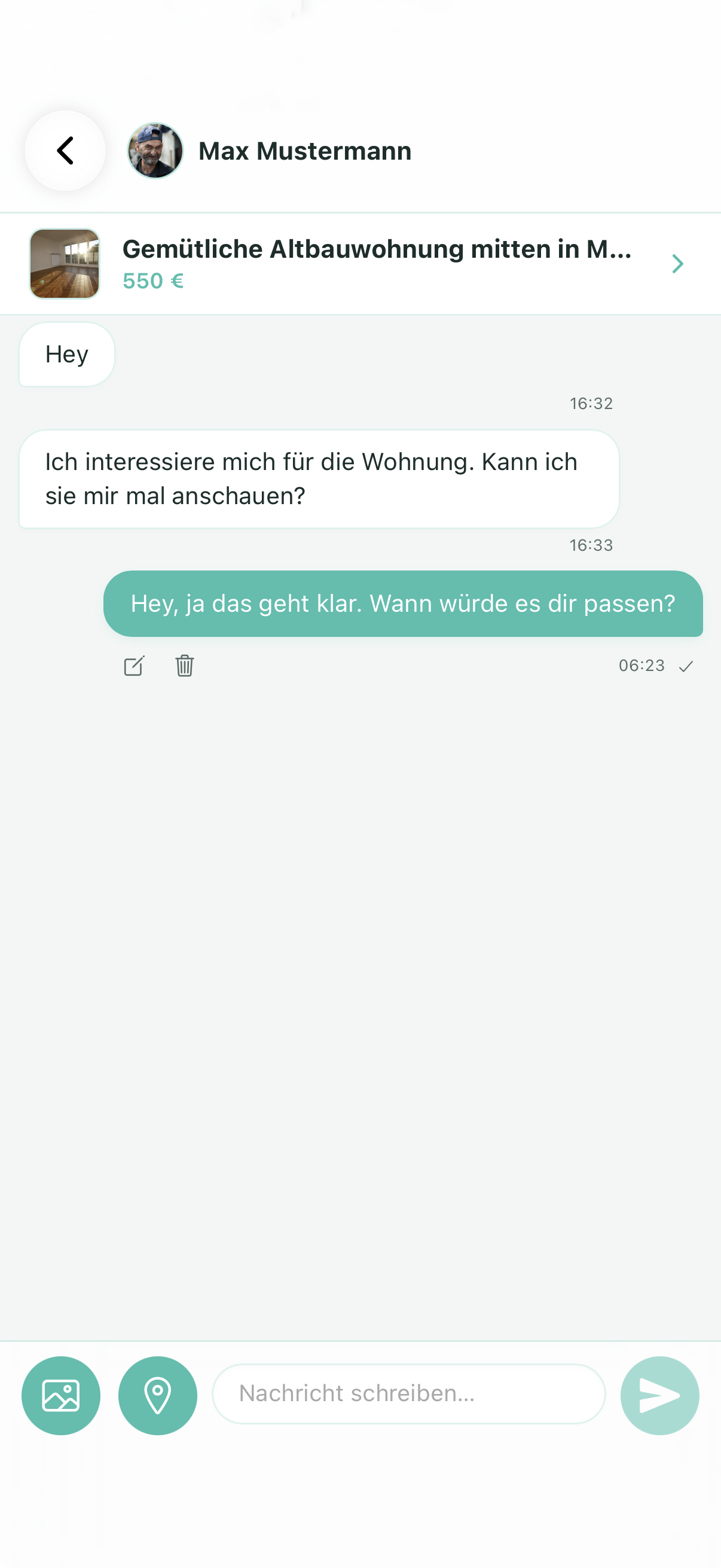 Chat-Match Screen